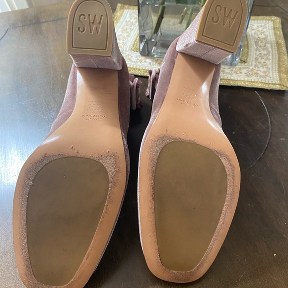 Stuart Weitzman Rose Pink Block Heel - Picture 5 of 11